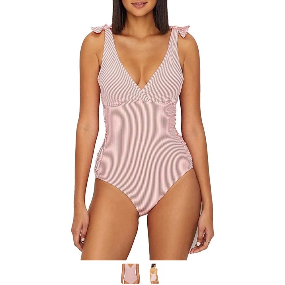 Ralph Lauren pinstripe swimsuit